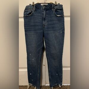 Abercrombie and Fitch The Skinny High Rise Jeans Distressed  Curve Love Sz 28/6S